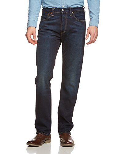 Levi's Homme 501 Original Straight Fit Jeans, Bleu (Carson), W34/L32 Levi's Homme 501 Original Straight Fit Jeans, Bleu (Carson), W34/L32
