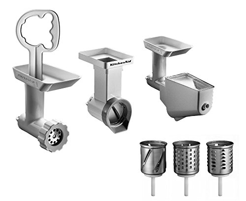 Kit 3 accessoires FPPC Accessoires pour Kitchenaid Kit Passoire Tranchoir Râpe à Cylindres Kit 3 accessoires FPPC Accessoires pour Kitchenaid Kit Passoire Tranchoir Râpe à Cylindres