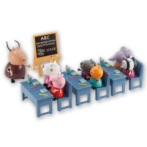 Peppa - 4962 - Maison de Poupée - Salle de classe avec 7 personnages