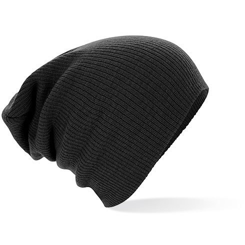 Beechfield Bonnet tombant Noir Taille unique