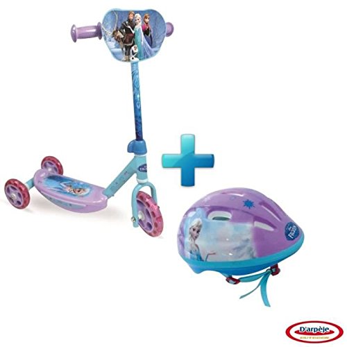 LA REINE DES NEIGES Trottinette 3 Roues + Casque Offert LA REINE DES NEIGES Trottinette 3 Roues + Casque Offert