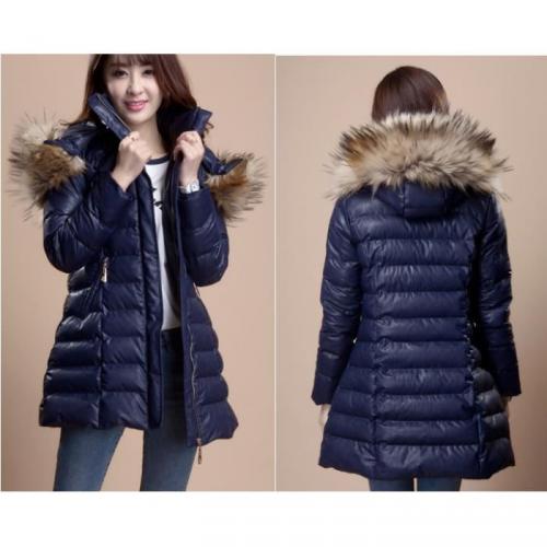 Doudoune femme Mi longue fourrure Veste Mantea Doudoune femme Mi longue fourrure Veste Mantea