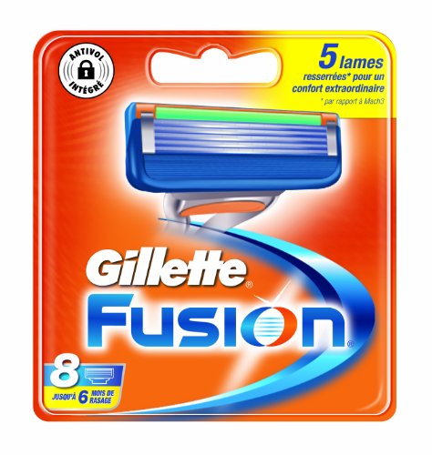 Gillette Lames Fusion Testé Dermatologiquement x 8 Gillette Lames Fusion Testé Dermatologiquement x 8