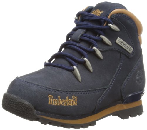 Timberland Euro Rock Hkr, Sneakers Hautes garçon, Bleu/Marron, 37 EU