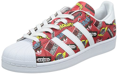 adidas Originals Superstar Nigo Allover Print, Baskets pour femme Rouge Rot (Scarlet/Ftwr White/Bluebird) 49 1/3 adidas Originals Superstar Nigo Allover Print, Baskets pour femme Rouge Rot (Scarlet/Ftwr White/Bluebird) 49 1/3