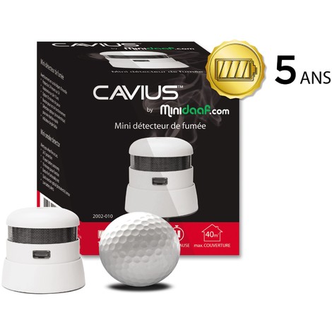 Détecteur de fumée Mini Daaf Cavius 5/10 ans NF Détecteur de fumée Mini Daaf Cavius 5/10 ans NF