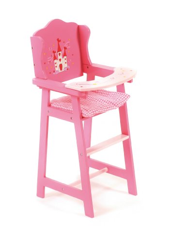 Poupée Chaise haute - Design Petite fée rose