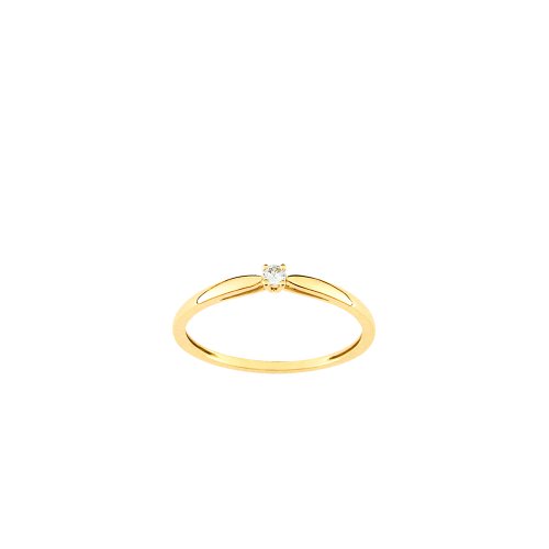 Bague Femme - 10032765-60 - Or jaune 750/1000 1.05 gr - T 60 - Diamant 0,04 cts Bague Femme - 10032765-60 - Or jaune 750/1000 1.05 gr - T 60 - Diamant 0,04 cts