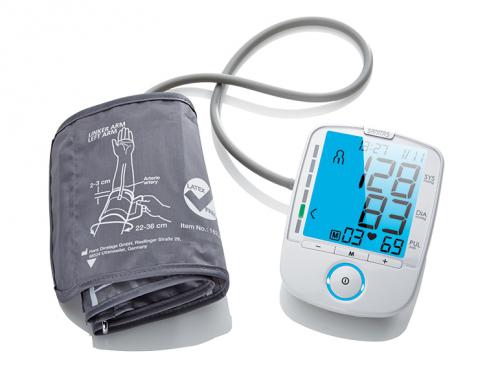 Tensiomètre de bras avec Alerte en cas d'éventuels troubles du rythme cardiaque