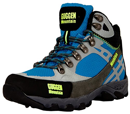 GUGGEN MOUNTAIN Pataugas Chaussures de randonnee Chaussures montantes Hiking Boots M011 Bottes et boots Femmes, Couleur Bleu, EU 38