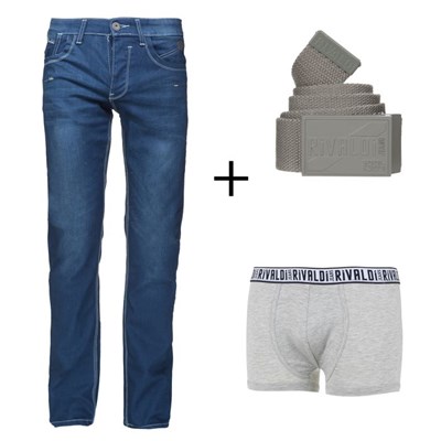 RIVALDI Lot Jean   Ceinture   Boxer Homm à 29.99$