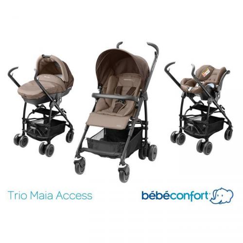 BEBE CONFORT Poussette combinée Trio Maia - Walnut Brown - 2015 BEBE CONFORT Poussette combinée Trio Maia - Walnut Brown - 2015
