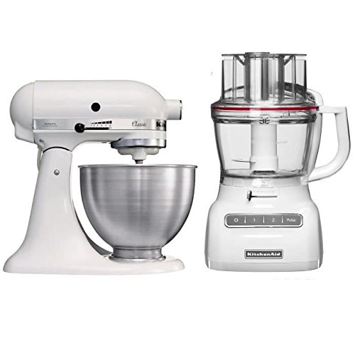 Pack KitchenAid : Robot sur socle CLASSIC 5K45SS + Robot Ménager CLASSIC 5KFP1325EWH Pack KitchenAid : Robot sur socle CLASSIC 5K45SS + Robot Ménager CLASSIC 5KFP1325EWH