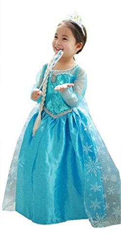 UK1stChoice-Zone Filles Princesse Reine des Neiges Robe de Soirée Partie Costumée Déguisements (6-7 ans, DRESS-206) UK1stChoice-Zone Filles Princesse Reine des Neiges Robe de Soirée Partie Costumée Déguisements (6-7 ans, DRESS-206)