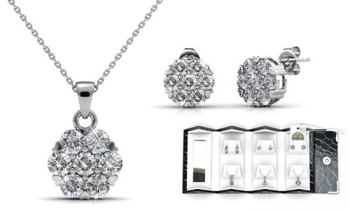 Coffret Luxury Travel Composé de 3 parures Ornées de Cristaux SWAROVSKI ELEMENTS Coffret Luxury Travel Composé de 3 parures Ornées de Cristaux SWAROVSKI ELEMENTS