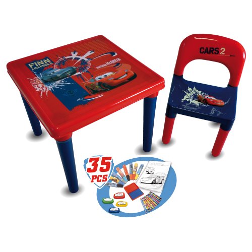 D'Arpèje - Cars - CDIC016 - Loisir créatif - Table + Chaise d'activité avec Set de Coloriage D'Arpèje - Cars - CDIC016 - Loisir créatif - Table + Chaise d'activité avec Set de Coloriage