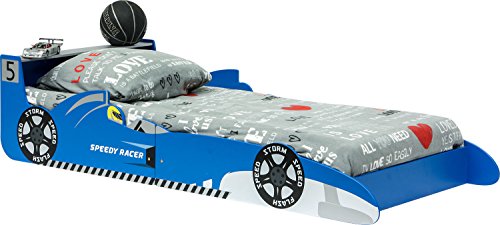 IB-Style - Lit enfant voiture "Speedy Racer" | bleu et rouge | 190 x 90 cm | Chambre enfant en forme voiture de course Lit pour enfants Garcon - Couleur bleu IB-Style - Lit enfant voiture "Speedy Racer" | bleu et rouge | 190 x 90 cm | Chambre enfant en forme voiture de course Lit pour enfants Garcon - Couleur bleu