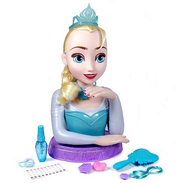 Disney - La Reine Des Neiges - Tête à Coiffer Elsa - 30 cm Disney - La Reine Des Neiges - Tête à Coiffer Elsa - 30 cm