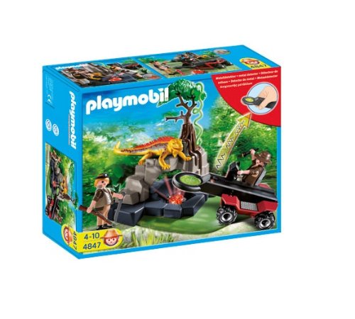 Playmobil - 4847 - Jeu de construction - Détecteur de métaux avec chasseurs de trésors Playmobil - 4847 - Jeu de construction - Détecteur de métaux avec chasseurs de trésors