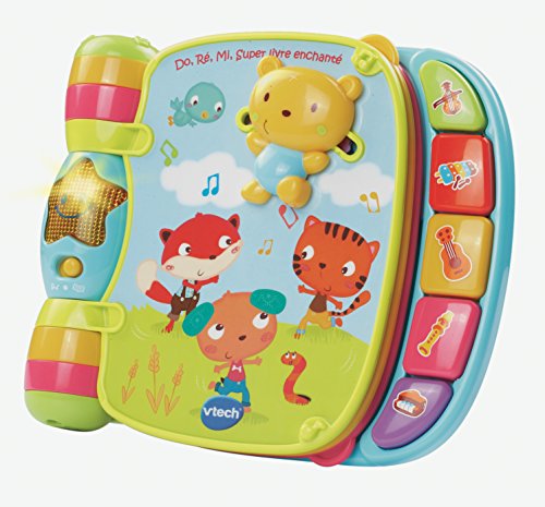 Vtech - 166705 - Jouet Musical - Do, Ré, Mi Super Livre Enchanté - Bleu Vtech - 166705 - Jouet Musical - Do, Ré, Mi Super Livre Enchanté - Bleu