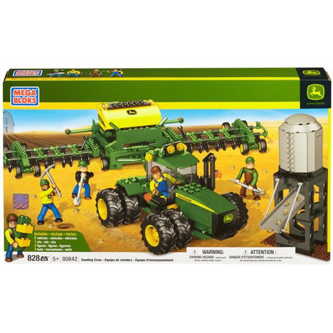 MEGABLOKS Equipe d'ensemecement John Deere 828 pièces MEGABLOKS Equipe d'ensemecement John Deere 828 pièces