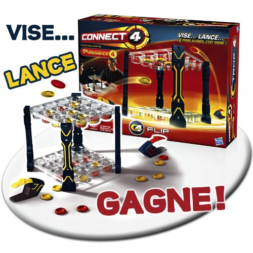 Hasbro - 987901010 - Jeu d'action et de Réflexe - Puissance 4 Flip Hasbro - 987901010 - Jeu d'action et de Réflexe - Puissance 4 Flip