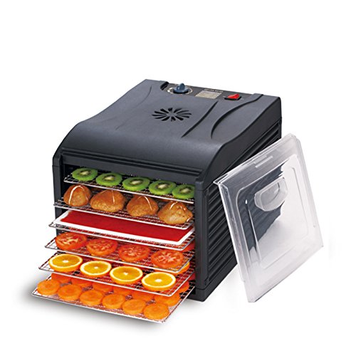 Déshydrateur d'aliments Biochef Arizona 6 Plateaux - Porte transparente, plateaux mobiles, sans BPA et Système de Protection des Enzymes (Noir) Déshydrateur d'aliments Biochef Arizona 6 Plateaux - Porte transparente, plateaux mobiles, sans BPA et Système de Protection des Enzymes (Noir)