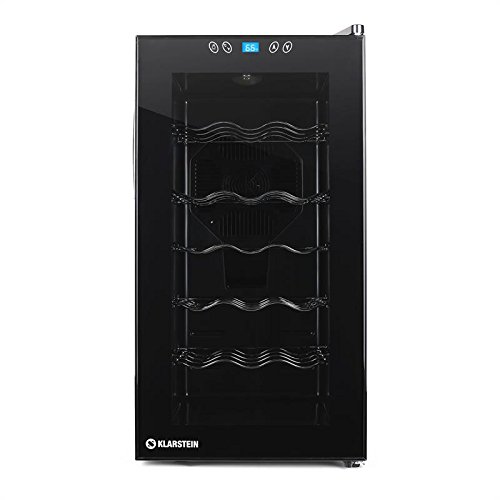 Klarstein Vivo Vino - Cave à vins 18 bouteilles avec lumière LED (température réglable, 52L, 11-18°)
