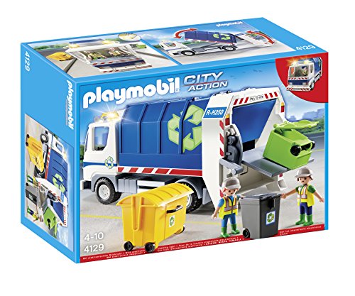 Playmobil - 4129 - Jeu de Construction - Camion de Recyclage avec Lumières Playmobil - 4129 - Jeu de Construction - Camion de Recyclage avec Lumières