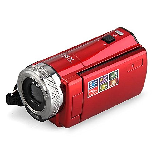 ROUGE Caméra Caméscope Numérique DV DVR Vidéo 16 Méga Pixel HD 720P 2.7" TFT LCD ROUGE Caméra Caméscope Numérique DV DVR Vidéo 16 Méga Pixel HD 720P 2.7" TFT LCD