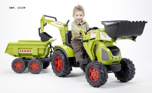 Falk - 1010W - Vélo et Véhicule pour Enfant - Tracteur Claas Axos + Pelle + Excavatrice + Remorque Maxi GM Falk - 1010W - Vélo et Véhicule pour Enfant - Tracteur Claas Axos + Pelle + Excavatrice + Remorque Maxi GM