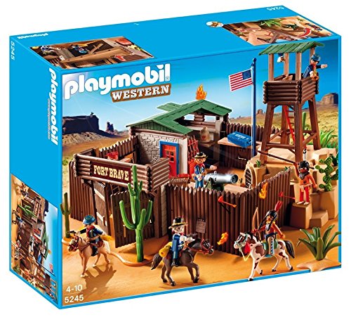 Playmobil - 5245 - Jeu de Construction - Grand Fort des Soldats Américains Playmobil - 5245 - Jeu de Construction - Grand Fort des Soldats Américains
