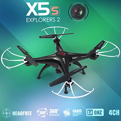 Syma X5SC-1 Falcon Drone 4 canaux avec Caméra HD 2.4G Quadcopter contrôle à distance RC Air Avion Jeux aviation-Noir