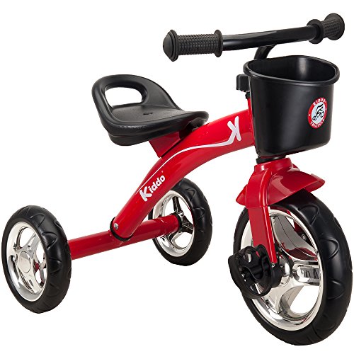 Kiddo Rouge 3 Wheeler Conception intelligente Kids enfant enfants Trike Tricycle enfourchables Bike 2-5 ans nouveau - Rouge