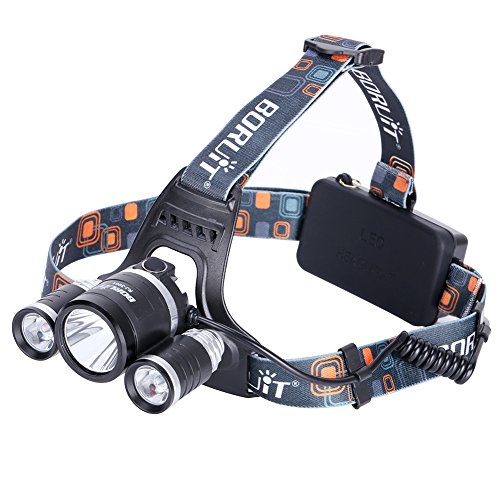 GHB Lampe Frontale LED puissante rechargeable zoomable Luminaire 6000 Lumens 3x Cree T6 LED pour VTT Cycliste, Randonnée,Caverne,Running,pêche,Chasse de nuit (Compris Chargeur , Piles rechargeables, Câble USB) GHB Lampe Frontale LED puissante rechargeable zoomable Luminaire 6000 Lumens 3x Cree T6 LED pour VTT Cycliste, Randonnée,Caverne,Running,pêche,Chasse de nuit (Compris Chargeur , Piles rechargeables, Câble USB)