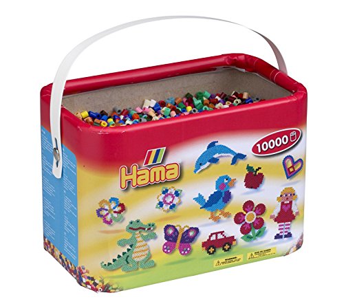 Hama - Baril de 10 000 perles à repasser - 22  couleurs