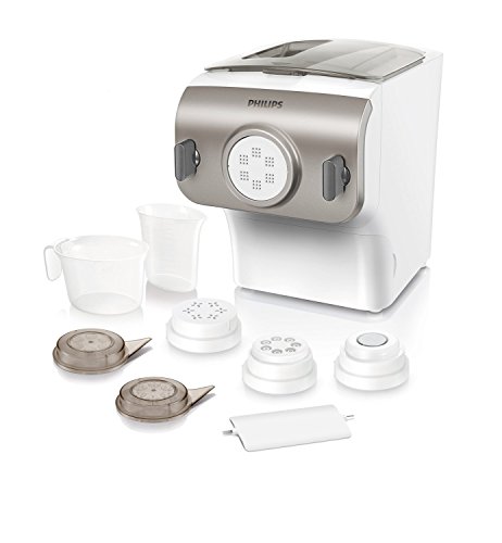 Philips HR2355&sol;09 - Collection Avance - Appareil &agrave; p&acirc;tes pour pr&eacute;parer des p&acirc;tes fra&icirc;ches pendant que l'eau bout&comma; programmes automatiques