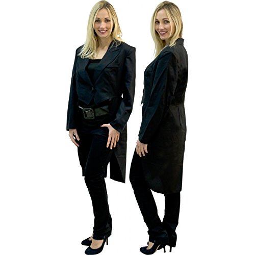 Frac gabardine noire pour femme taille : 42-44 Frac gabardine noire pour femme taille : 42-44
