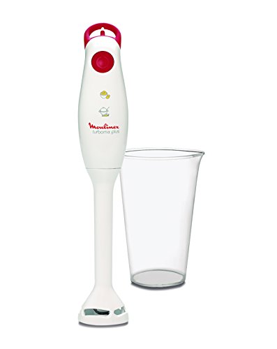 Moulinex DD100141 Mixeur Plongeant Turbomix Plus Blanc / Rouge