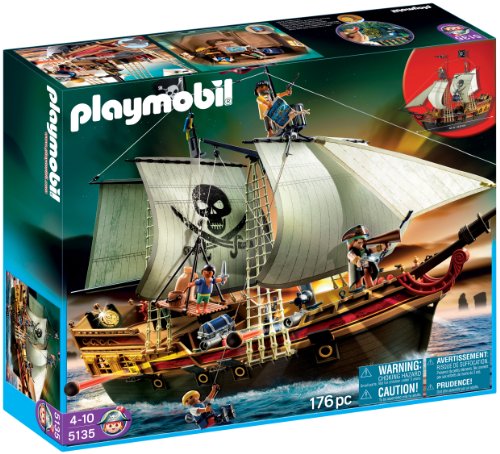 Playmobil - 5135 - Jeu de construction - Bateau d'attaque des pirates