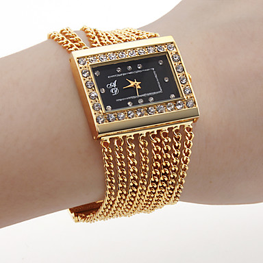 PETIT PRIX mouvement des femmes pc or bracelet cadran noir bracelet avec diamant décoration czechic PETIT PRIX mouvement des femmes pc or bracelet cadran noir bracelet avec diamant décoration czechic
