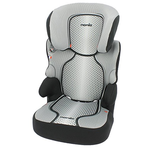 Siège auto et Rehausseur avec dossier de 15 à 36kg - Fabrication 100% Française - 3 étoiles Test TCS - 4 coloris - Protections latérales - Cale tête ajustable.