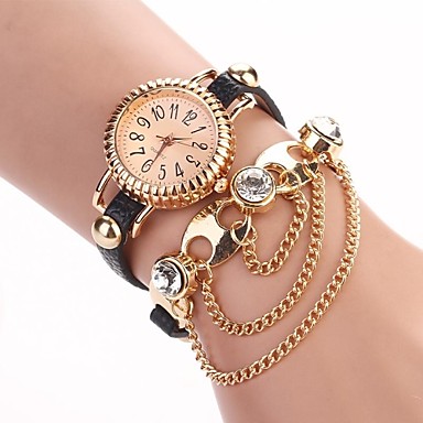 PETIT PRIX filetée composer montre pu le vent en cuir de quartz circulaire des femmes (couleurs assorties) PETIT PRIX filetée composer montre pu le vent en cuir de quartz circulaire des femmes (couleurs assorties)