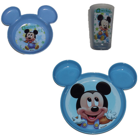 Ensemble repas assiette bol et verre