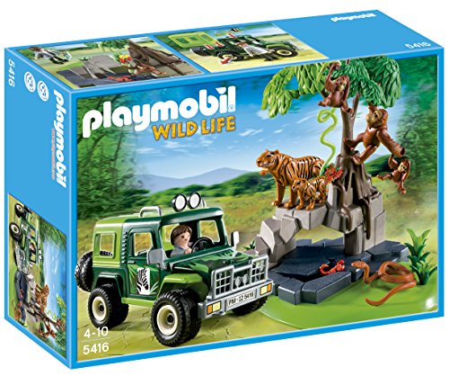 Playmobil - 5416 - Figurine - Véhicule D'exploration Avec Animaux De La Jungle Playmobil - 5416 - Figurine - Véhicule D'exploration Avec Animaux De La Jungle