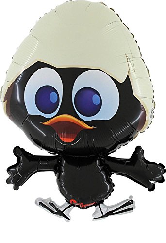 29 "Black Calimero forme Foil Balloon