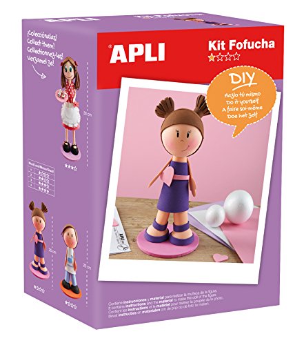 APLI Kit poupée en mousse fille - niveau difficulté 1 17x10x23 cm APLI Kit poupée en mousse fille - niveau difficulté 1 17x10x23 cm