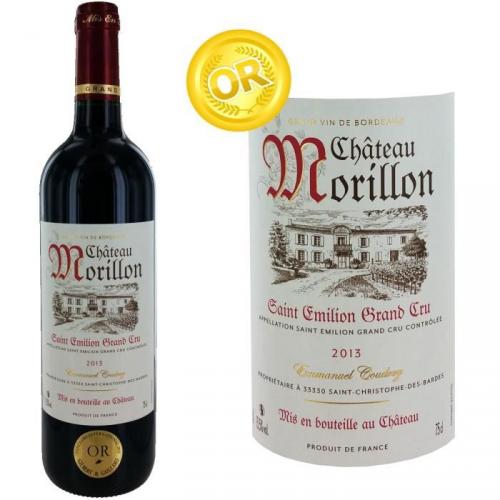 Château Morillon Saint Emilion Grand Cru 2013 Or Gilbert et Gaillard 2015
