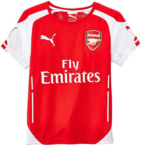Puma Afc Kids Home Maillot Réplica Arsenal Garçon High Risk Red/White FR : 14 ans (Taille Fabricant : 164)