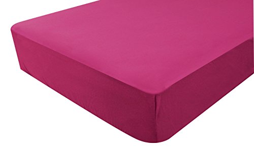 PMP Drap-Housse Jersey Framboise 70X140 cm